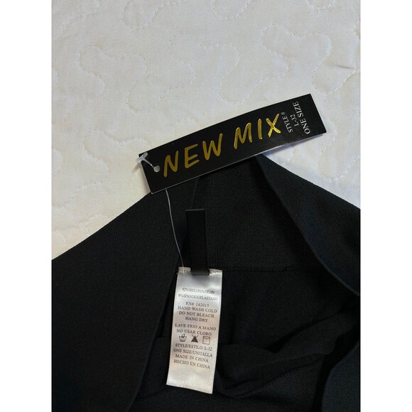 New Mix Black One Size Leggings Style #L-32 new with tags - Picture 4 of 7